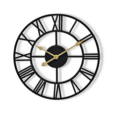 Sorbus Wall Clock for Living Room Decor - Roman Numeral Wall Clock for Kitchen - 12 inch Wall Clock Decorative