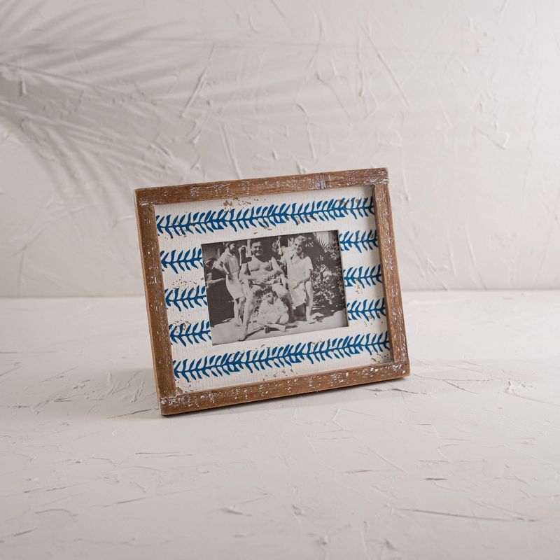 Blue Print 5X7 Wood Photo Frame - Foreside Home & Garden, 2 of 8