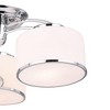 CWI Lighting Frosted 3 Light Drum Shade Flush Mount With Chrome Finish - 4 of 4