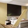 4 Packs 94.5” x 5.7” Solid Wood Panels for Wall, Acoustic Wood Slat Wall Panels for Interior Wall Decor，TV Background, Living Room - 2 of 4