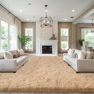 10x14 Area Rugs for Bedroom, Fluffy Rugs for Living Room, Large Area Rug Shag Shaggy Carpet Home Decor Anti Slip - 1 of 4