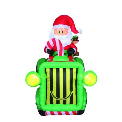 Celebrations - Santa With Tractor - Inflatable - 6 ft.