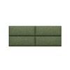 Jaxx Panelist Modern Padded Headboard – Set of 4 Wall Mounted Panels - Queen, Cypress Green Microvelvet - 2 of 4
