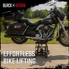 Black Widow Motorcycle and ATV Lift Jack Stand, Hydraulic Operation for Garage Storage and Lifting Vehicles up to 1,500 Pounds, Black - 4 of 4