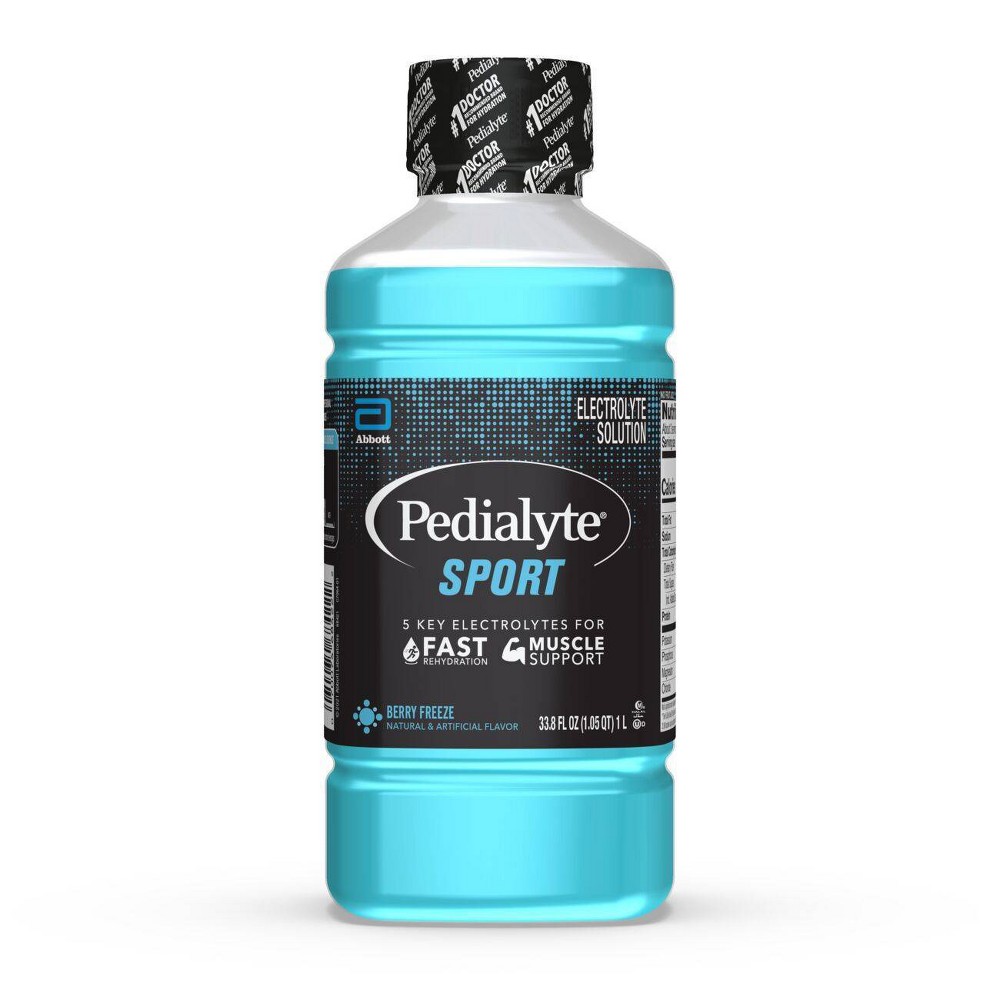 Pedialyte Sport Electrolyte Solution Hydration Drink - Berry Freeze - 33.8 fl oz