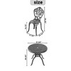Vynxaria 3-Piece Cast Aluminum Patio Furniture Set with Brown Cushions ¨C Elegant & Comfortable - 3 of 4