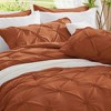 BAGOKIE 3 Pieces Floral Pinch Pleat Bed in a Bag Comforter Set for All Season - 4 of 4