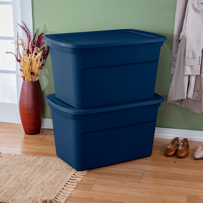 Sterilite Classic Lidded Stackable 30 Gal Storage Tote Container, 4 of 8