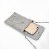 Generic Silver Women's Crossbody Evening Bag Glitter Rhinestone Purse Sparkly Small Handbag - 4 of 4