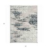 2' X 3' Blue and Gray Abstract Area Rug - 3 of 4