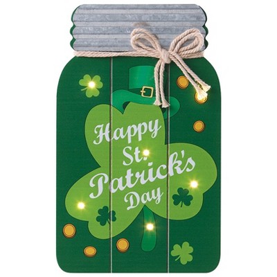 The Lakeside Collection Lighted Mason Jar Wall Plaques