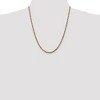 Black Bow Jewelry 3.5mm, 10k Yellow Gold Diamond Cut Solid Rope Chain Necklace - 2 of 4