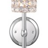 Vienna Full Spectrum Cesenna Modern Wall Light Sconce Chrome Hardwire 4 3/4" Fixture Clear Crystal Cylinder for Bedroom Bathroom Vanity Reading House - 3 of 4
