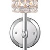 Vienna Full Spectrum Cesenna Modern Wall Light Sconce Chrome Hardwire 4 3/4" Fixture Clear Crystal Cylinder for Bedroom Bathroom Vanity Reading House - image 3 of 4