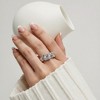 Anna-Kaci Women’s Sculpted Organic Textured Band Ring with Modern Artisan-Inspired Design - Silver - 4 of 4