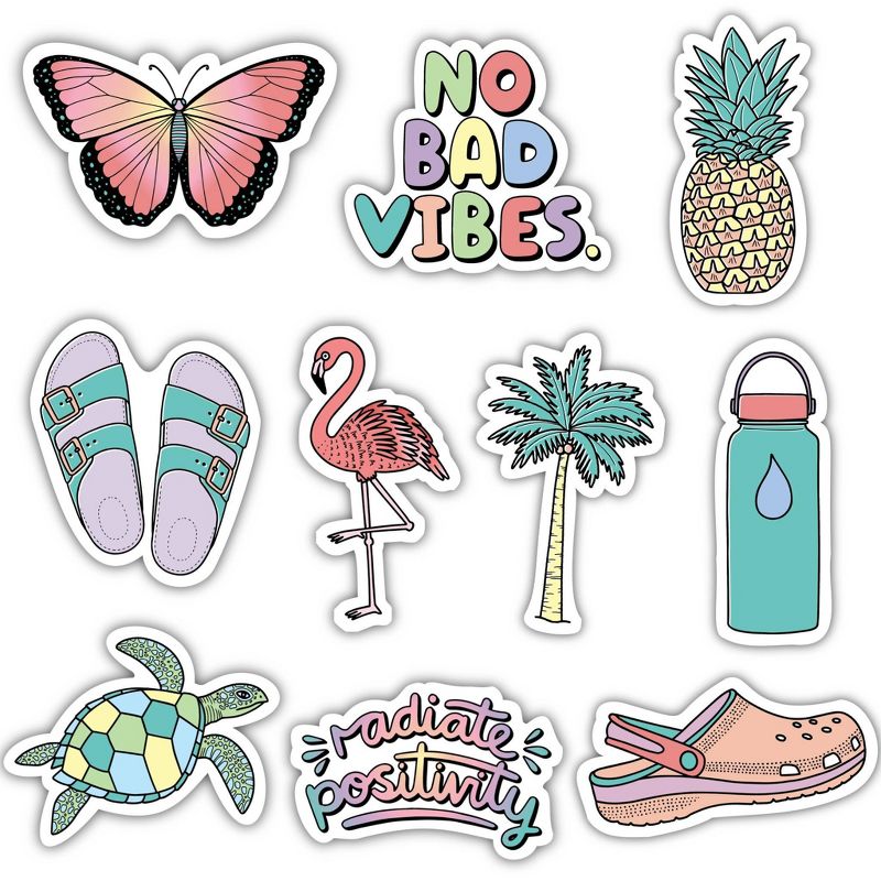 Big Moods Aesthetic Sticker Pack 10pc, 1 of 4