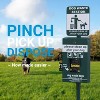 Emma and Oliver Locking Dog Waste Bag Dispenser with Glow in the Dark Sign, Hand Sanitizer Bottle and Rain Guard - 400 Pull Out Header Bags Included - 3 of 4