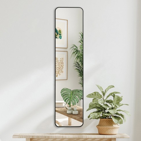 Americanflat - 13x58 Framed Rectangular Mirror with Metallic Accent for Bedroom Living Room Bathroom - image 1 of 4