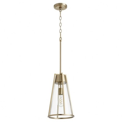 Quorum Lighting Pylon 1 - Light Pendant in  Aged Brass