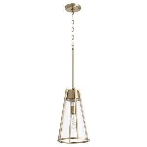 Quorum Lighting Pylon 1 - Light Pendant in  Aged Brass - 1 of 1