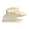Western Express Natural Straw Western Cattleman Hat with Silver Concho Hat Band - 4 of 4