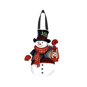 Briarwood Lane Winter Door Hanger 19x14 Snowman and Friends For Winter Door Hanger - 1 of 2