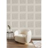 Brewster Peel and Stick 1pc Wallpaper Carved Floral Cream - 4 of 4