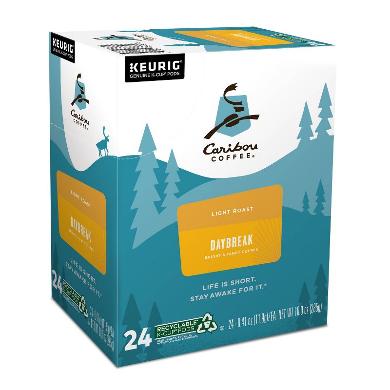 Caribou Coffee Daybreak Blend Keurig K-Cup Coffee Pods - Light Roast - 24ct, 4 of 12