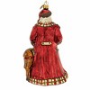 7.0 Inch Santa In Tartan Tree Ornament , Christmas Deer Acorn Staff (1PC) - 2 of 3