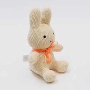 TopComfy Baby and Toddler Learning Toys Handmade Cotton Knitted Soft Bunny Plush Toy Soft Toys Soft Washable Long Ears For Kids, Beige, 17"*11"*2" - 1 of 4