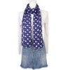 INSPIRE CHIC Women's 1950s Polka Dots Chiffon Retro Lightweight Soft Sheer Long Scarves for All Season 1Pc - 2 of 4