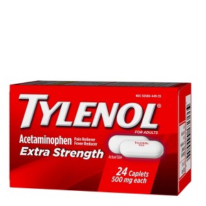 Tylenol Extra Strength Pain Reliever and Fever Reducer Caplets - Acetaminophen - 1 of 4