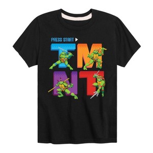 Boys' - Teenage Mutant Ninja Turtles - Press Start Grid Short Sleeve Graphic T-Shirt - 1 of 3