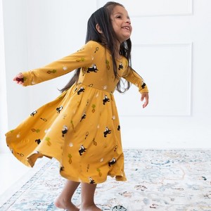 Long Sleeve Twirl Dress in Hufflepuff™ - 1 of 4