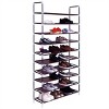 SEVOBAL 10-Tier Freestanding Solid and Durable with Non-Woven Fabric Storage Shelves Portable Handles for Closet Entryway, Purple, 37.8"*4.92"*3.74" - 2 of 4