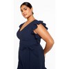 Women's Plus Size Fee Playsuit - navy | CITY CHIC - image 3 of 4