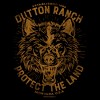 Women's Yellowstone Protect The Land Angry Wolf Dutton Ranch T-Shirt - 2 of 4