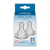 Dr. Brown's Preemie Flow Narrow Baby Bottle Silicone Nipple - Slowest Flow - 2pk - 0m+ - image 2 of 4