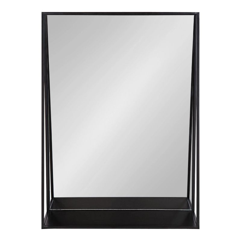 Lintz Metal Framed Decorative Wall Mirror with Shelf - Kate & Laurel All Things Decor, 3 of 8