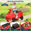 12V Ride on Train Trackless,Licensed by CHUGGINGTON Kids Train Include 1 Locomotive and 1 Carriage w/Height-Adjustable Seat - 4 of 4
