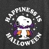 Women's - Peanuts - Snoopy Vampire Happiness Is Halloween Short Sleeve Graphic T-Shirt - 2 of 4