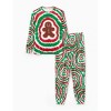 PATPAT Family Matching Christmas Pajamas, Tie Dye Pjs Sets with Snowman & Gingerbread, Includes Plaid Socks for Family - 2 of 4