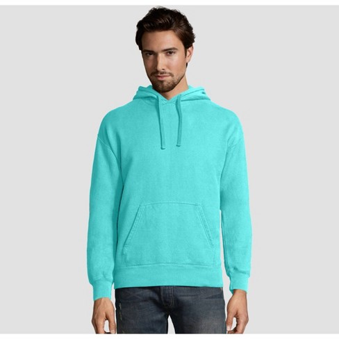 Hanes Men's Comfort Wash Fleece Hooded Sweatshirt Mint : Target