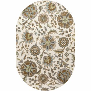 Hauteloom Mack Floral Wool Area Carpet - 1 of 4