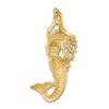 Black Bow Jewelry 14k Yellow Gold Mermaid Slide Pendant, 14 x 40mm - 3 of 4