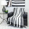 Parkland Collection,Transitional Stripe Rectangle Throw - 4 of 4