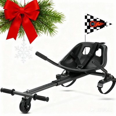 Mastgoal Hoverboard Kart Seat Attachment for Self-Balancing Scooter – Adjustable Frame Fits for 6.5" 8" 10" HoverBoard-Hoverboard not included