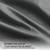 Cotton Duvet Cover for Weighted Blankets, 60x80, Dark Grey Print - 3 of 4