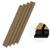 SMARTSTANDARD 105.9 in. x 12.6 in. x 0.9 in. Slat Wood Acoustic Sound Absorbing 3D Decorative Wall Paneling, 4-Pack - 2 of 2
