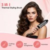 NICEBAY Heated Thermal Brush, Electric Curling Brush & Round Brush Styler with Anti-Scald Nylon Bristles for Smoothing, Volumizing & Curling Hair - 2 of 4